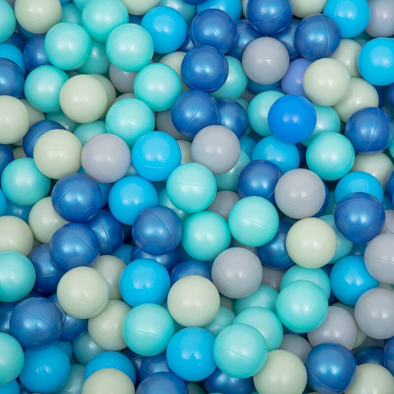 Ball Pit Balls 500 Count for Kids, Colorful Phthalate Free BPA Free Baby Toddler Play Balls for Kids Toddlers - Blue - Blue