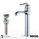 preview thumbnail 1 of 22, Karran Dartford Single Hole Single Handle Vessel Bathroom Faucet with Matching Pop-up Drain Stainless Steel