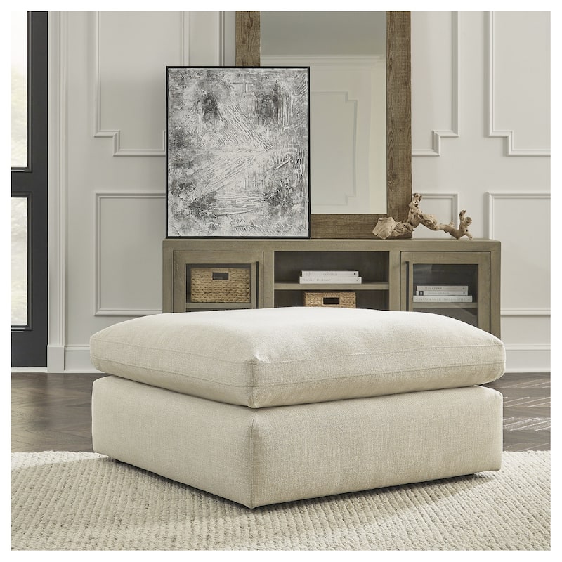 Signature Design by Ashley Elyza Oversized Accent Ottoman - Linen