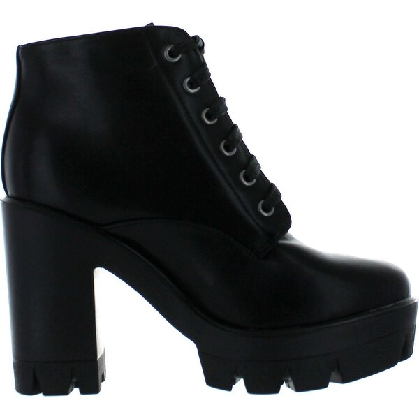 lace up lug sole platform boots