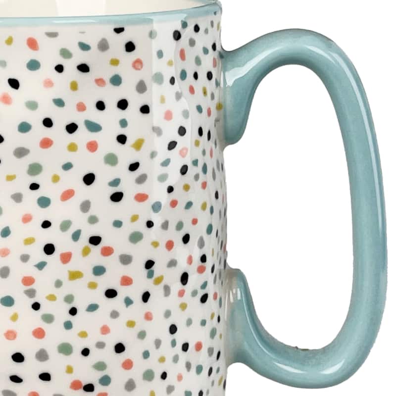 10 Strawberry Street Bella Abstract Elegance Mugs, Set of 4