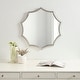 preview thumbnail 9 of 46, Kate and Laurel Lalina Scalloped Round Framed Accent Mirror