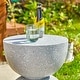 preview thumbnail 25 of 58, Glitzhome 18"H Modern MGO Faux Terrazzo Planter Stand Garden Stool