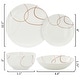 preview thumbnail 9 of 7, Elama Sydney 24 Piece Porcelain Double Bowl Dinnerware Set, Service for 6