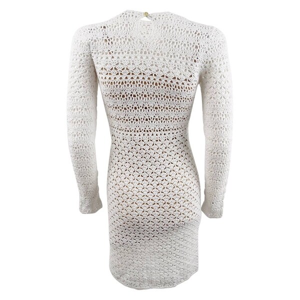 michael kors white crochet dress