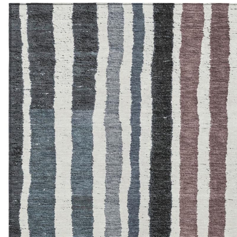 HomeRoots Striped Transitional Rectangle Outdoor Rug