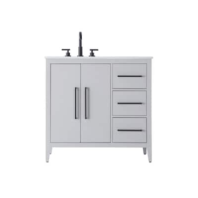 Elegant Lighting VF29336 Millie 36" Free Standing Single Basin Vanity