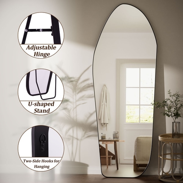 Irregular Full Lenghth Mirror Wall Decor - On Sale - Bed Bath