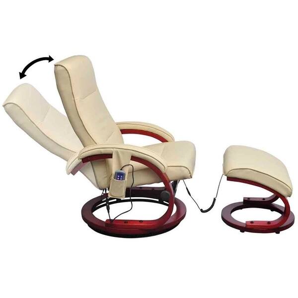 Shop Vidaxl Electric Tv Recliner Massage Chair With Footstool