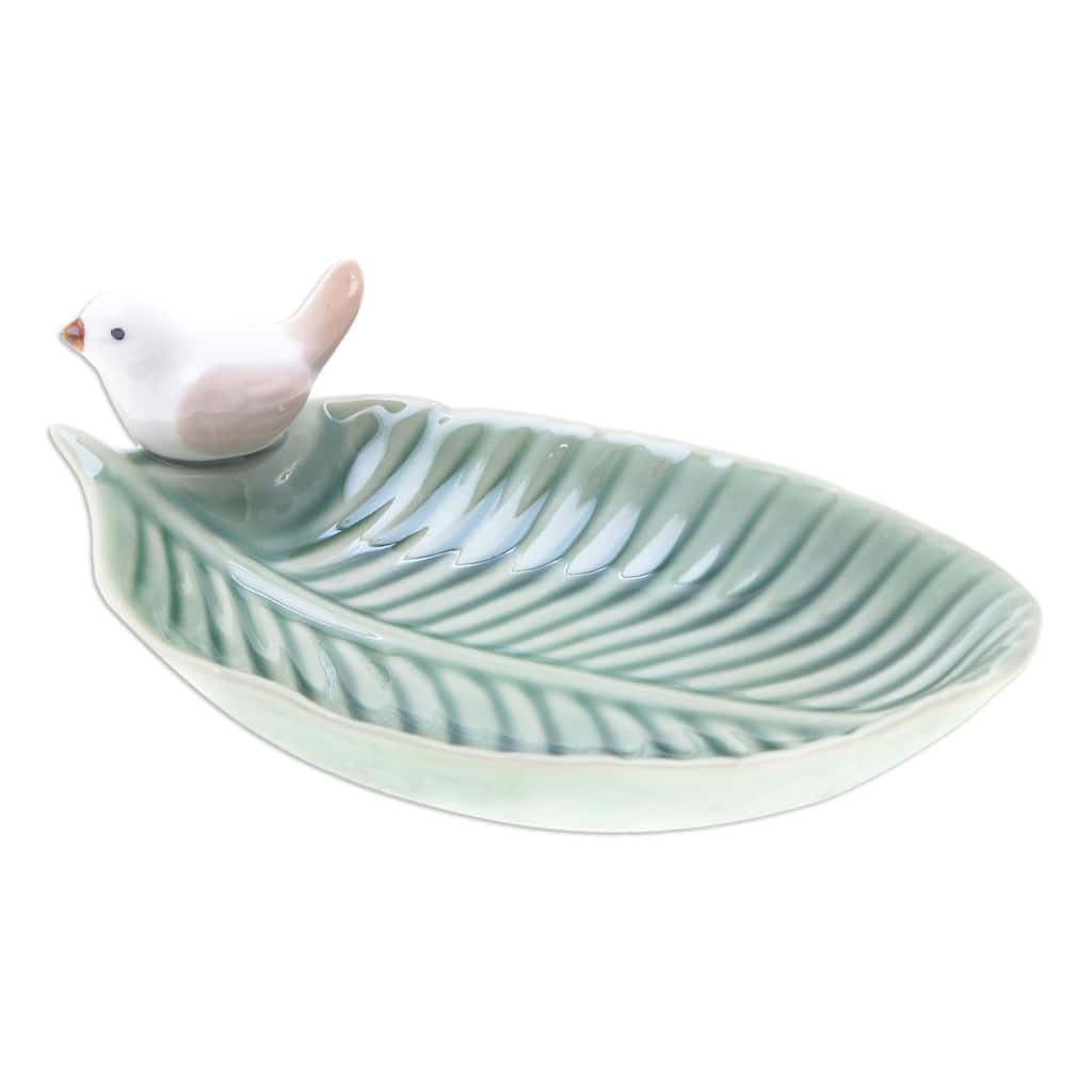 Novica Handmade Chants Of Harmony Ceramic Catchall