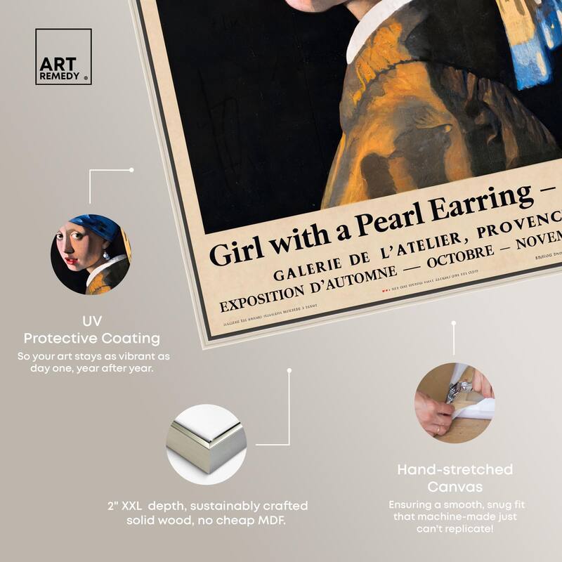 Girl with a Pearl Earring Canvas by Art Remedy