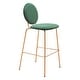 preview thumbnail 8 of 8, Odessa Barstool Green & Gold
