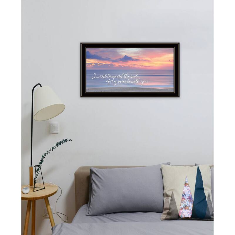 TrendyDecor4U "Rest of My Sunsets II" Framed Print Wall Art