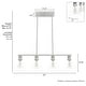 preview thumbnail 6 of 12, Hunter Van Nuys Linear Chandelier - Kitchen Island, Dining Room - Industrial, Modern Farmhouse, Transitional