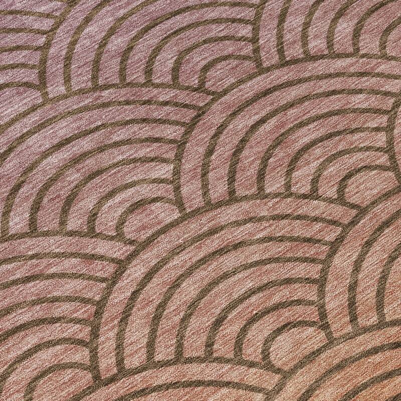 Machine Washable Indoor/ Outdoor Contemporary Poppy Chantille Rug