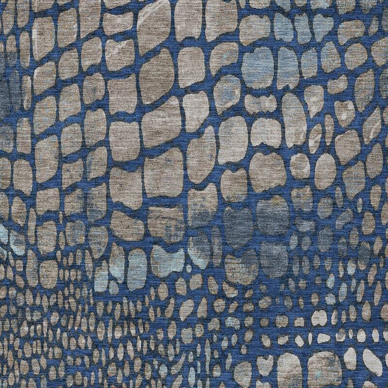 HomeRoots Abstract Transitional Rectangle Outdoor Rug