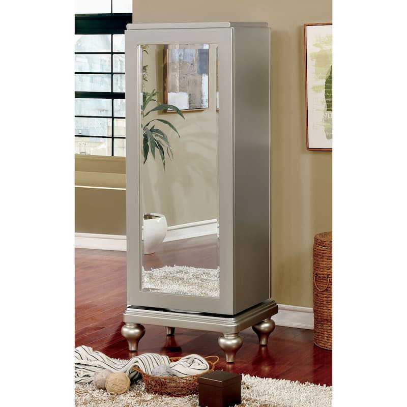 Dzhebel I Transitional Solid Wood 5-Drawer Swivel Chest by Copper Grove