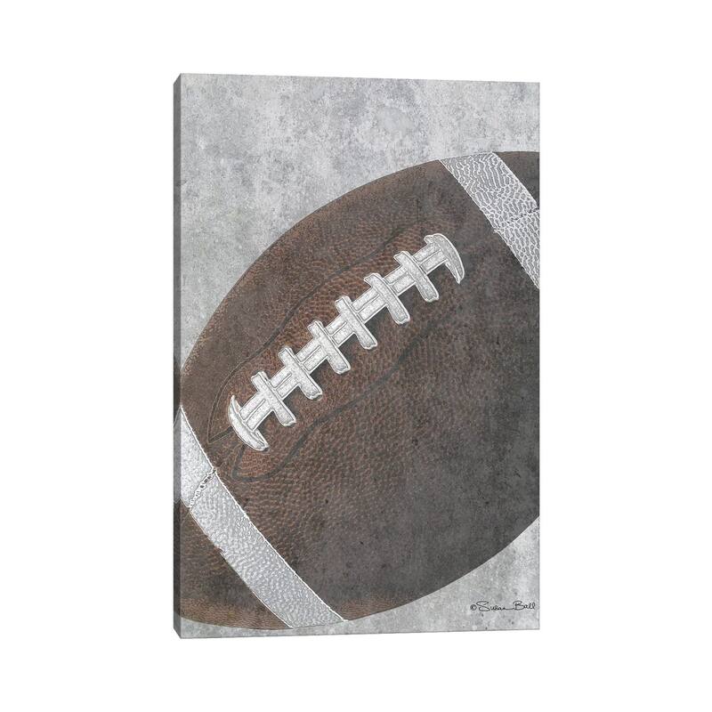 iCanvas "Sports Ball - Football" by Susan Ball Canvas Print