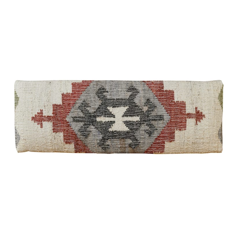 Sevita Southwestern Upholstered Mango Wood Accent Bench - 47" W x 16" D x 18" H