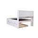 preview thumbnail 6 of 6, OS Home and Office Solid Pine Full Sized Captains Bookcase Bed with 3 spacious drawers and a Twin Trundle in Casual White