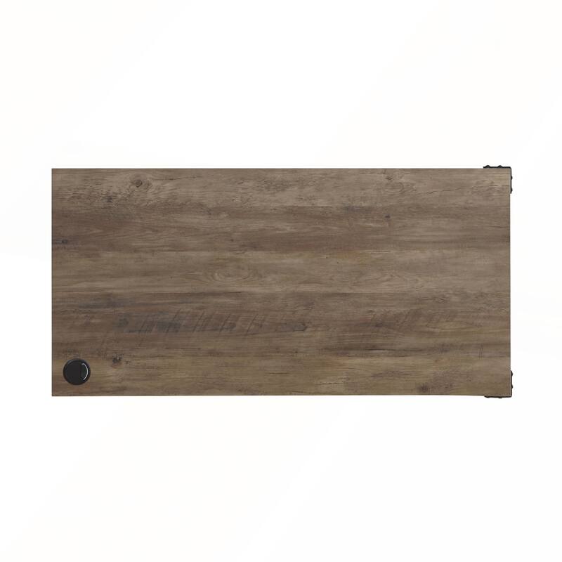 L-Shape Writing Desk with Side Cabinet