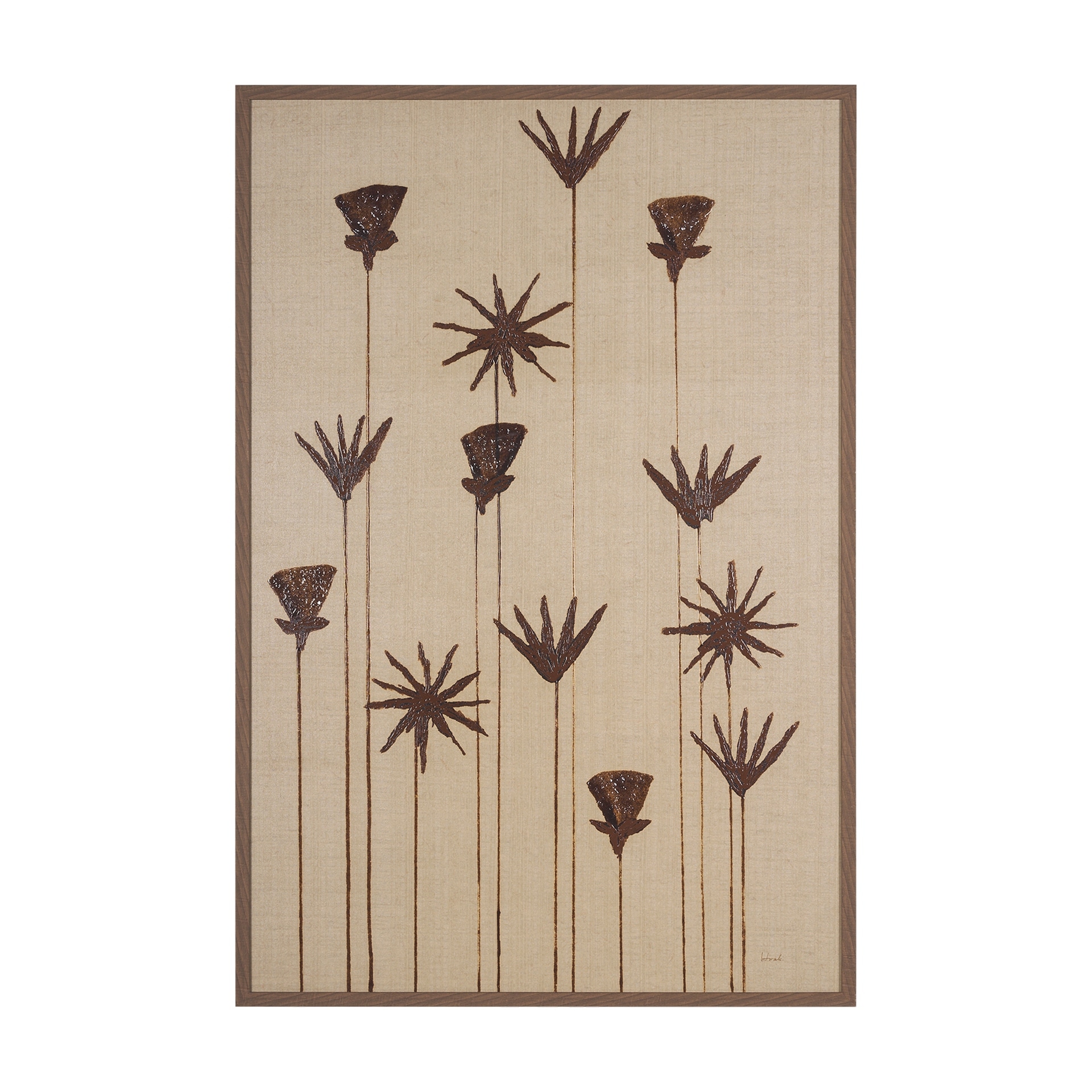 Mercana Spark I (Tan) by Mercana Studio a Hand Embellished Textured Framed Art Print