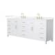 Option White / White Quartz Top / Brushed Gold Hardware