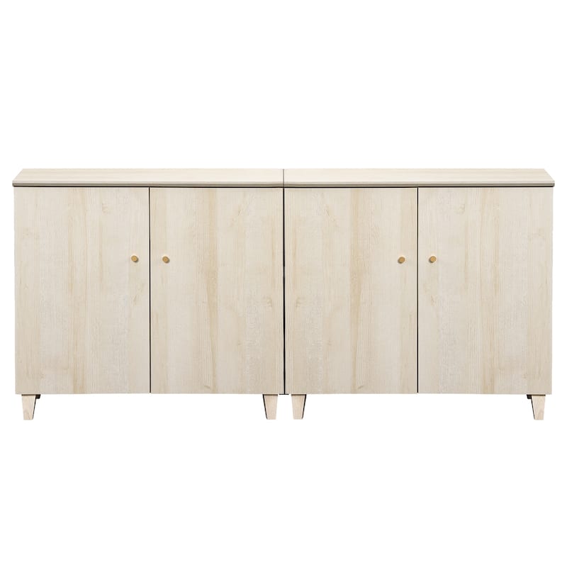 Buffet Cabinet with 3 Compartments for Dining Room, 32.4"H Sideboard