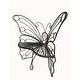 preview thumbnail 5 of 4, Antique Black Butterfly Chair