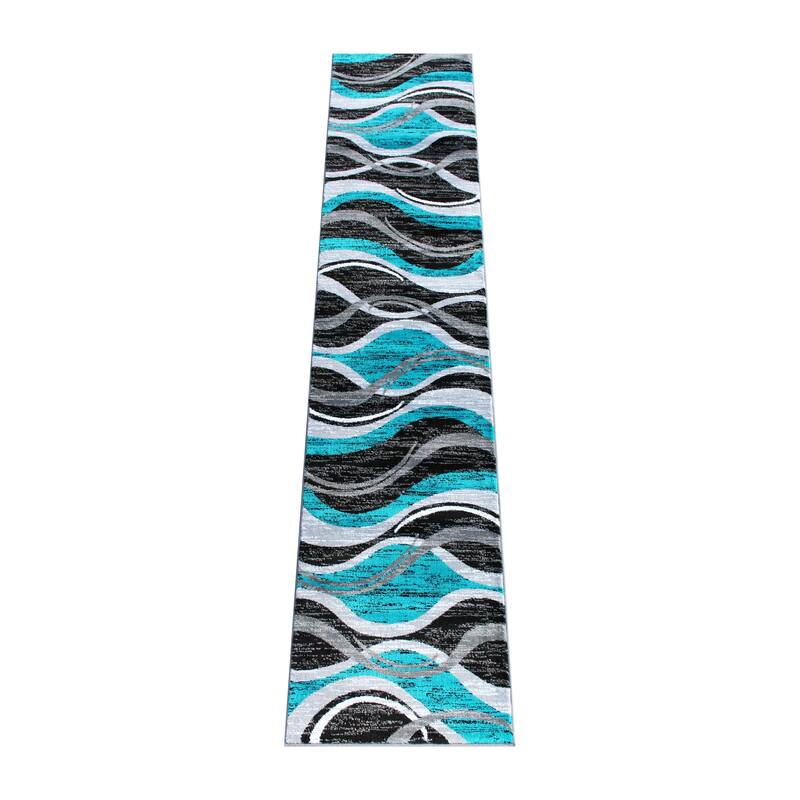 Modern Ripple Design Abstract Area Rug