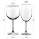 preview thumbnail 3 of 6, Libbey Vineyard Reserve 12-Piece Wine Glass Party Set for Chardonnay and Merlot/Bordeaux - Set of 12