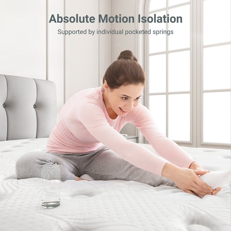 12-Inch Memory Foam and Pocketed Spring Hybrid Mattress,Matress in a Box