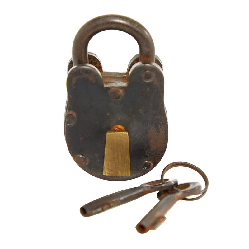 Bronze Metal Lock And Key