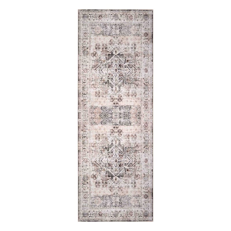 Delara Machine Washable Area Rug, Soft & Durable, Non-Slip Backing, Eco- Friendly GRS certified.
