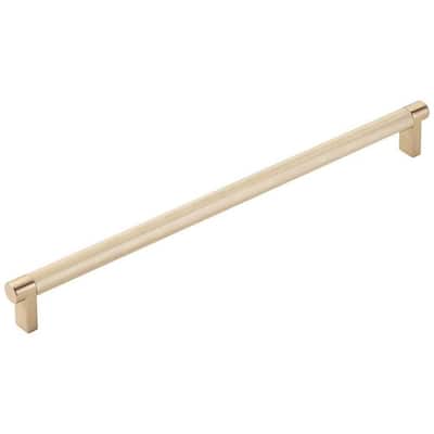 Emtek 84058.REC.KN Knurled 12" Center to Center Bar Cabinet Pull with