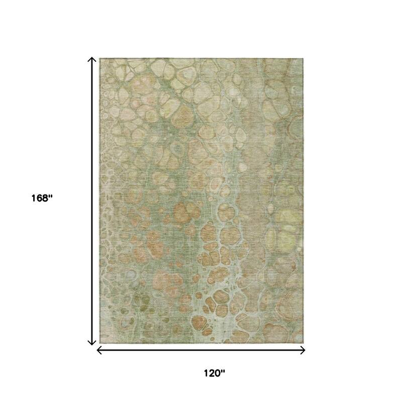 HomeRoots Abstract Transitional Rectangle Outdoor Rug