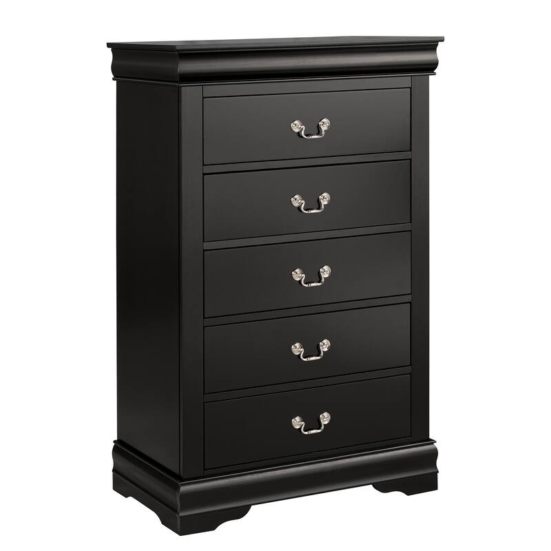 Modern Solid Wood Chest Drawers with 5-Drawer