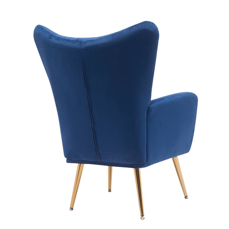 Mid Century Wingback Upholstered Accent Chair