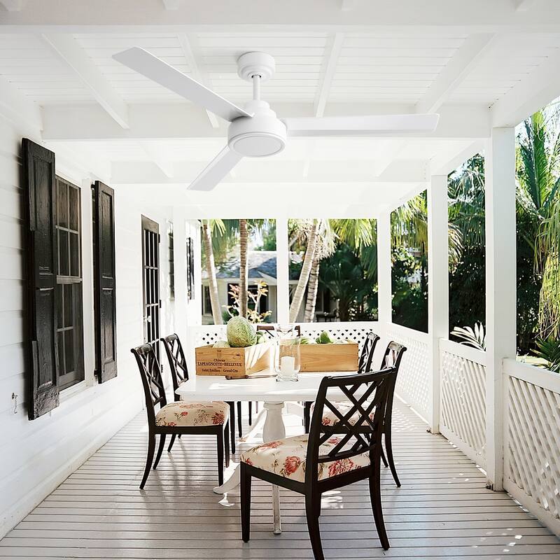 Cusp Barn 52-inch Modern Farmhouse Ceiling Fan Without Light, 6-Speed Reversible 3 ABS Blades Ceiling Fan With Remote