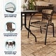 preview thumbnail 27 of 34, 3-piece Outdoor Table/Chair Set - 28.75"W x 28.75"D x 28"H