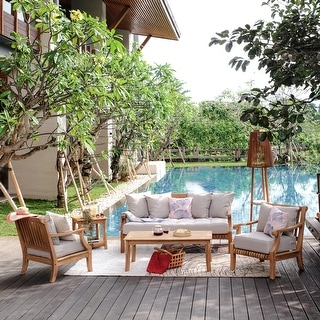 Chara 5-piece Teak Patio Conversation Set