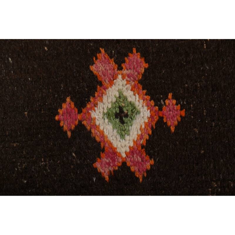 Tribal Geometric Oriental Moroccan Runner Rug Wool Hand-knotted Carpet - 2'0" x 8'10"