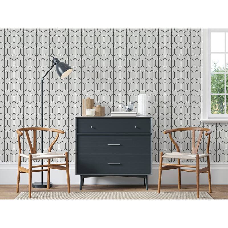 Arthouse Orson White Trellis Wallpaper