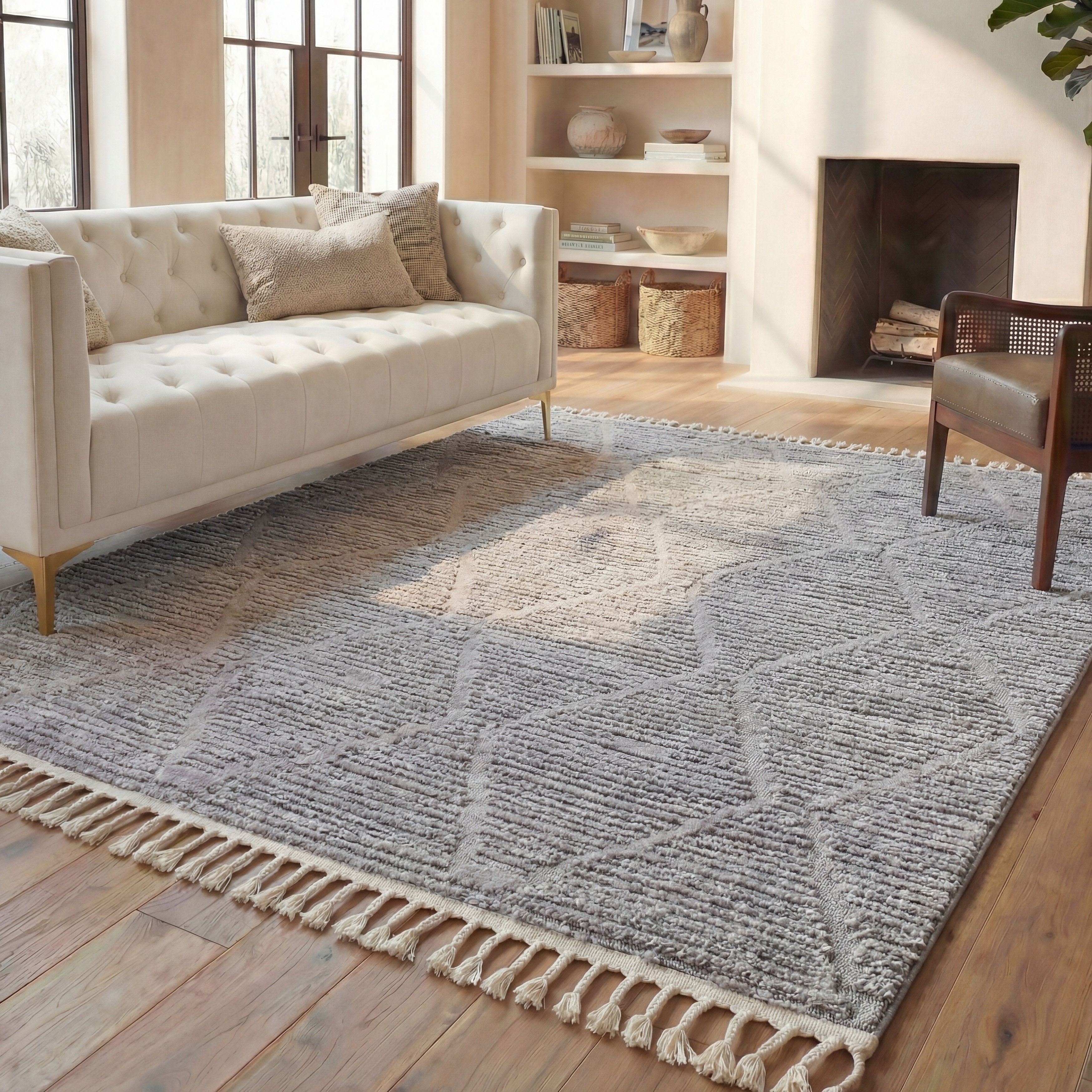 SAFAVIEH Marrakech Moroccan Esperanza Boho Braided Tassel Area Rug