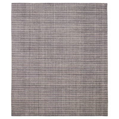 ECARPETGALLERY Braided Weave Kashkuli Gabbeh Grey Wool Rug - 8'2 x 9'6