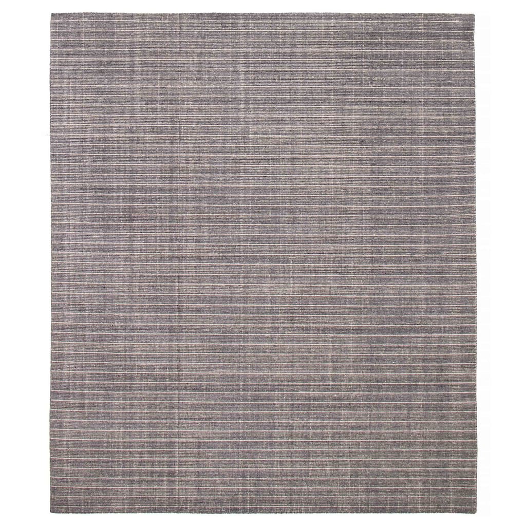 ECARPETGALLERY Braided Weave Kashkuli Gabbeh Grey Wool Rug - 8'2 x 9'6