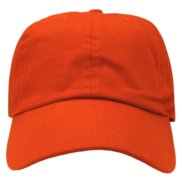 plain orange hat