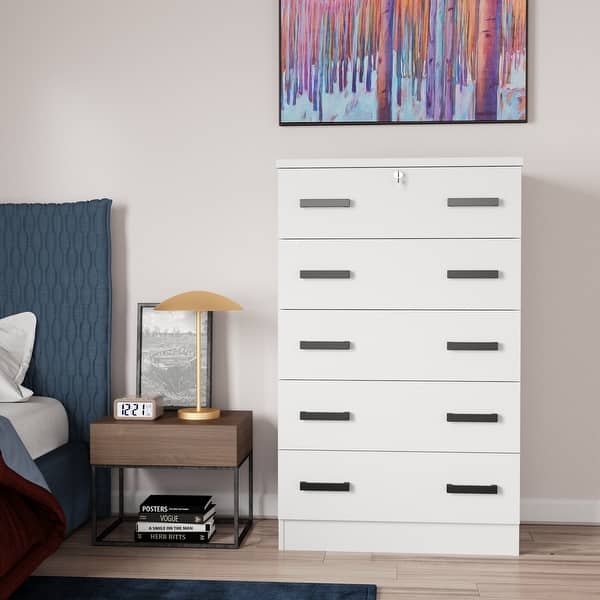 dresser with lock Contemporary 3 Drawer Dresser with Lock For Assisted Living Furniture