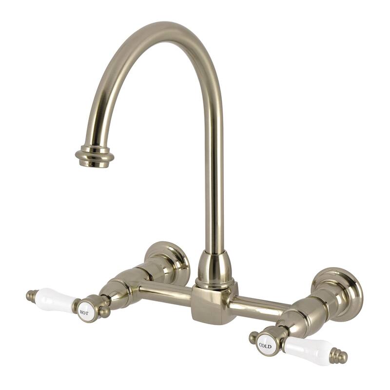 Kingston Brass KS129.BPL Bel-Air 1.8 GPM Widespread Bridge Kitchen - Brushed Nickel
