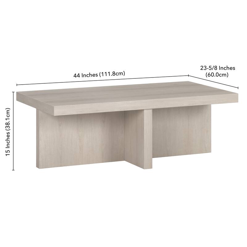Elna 44" Wide Rectangular Coffee Table